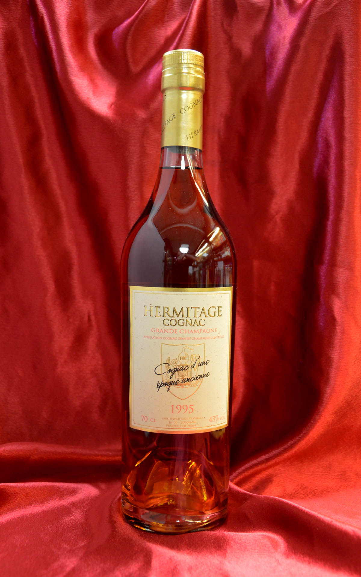 Hermitage Grand Champagne Cognac Vintage 1995 (19 year old) 43% Hermitage Grand Champagne Cognac Vintage 1995 (19 year old) 43%