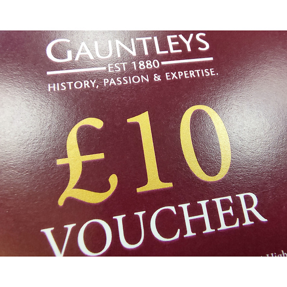 Gauntleys Gift Voucher - £10.00 Gauntleys Gift Voucher - £10.00