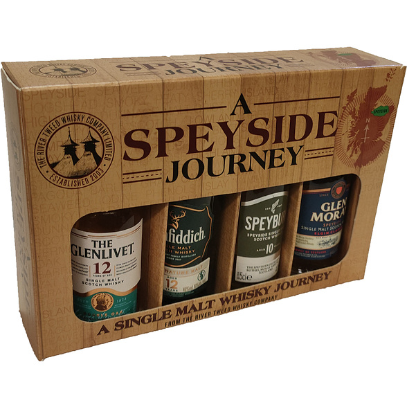 The River Tweed Whisky Company ltd A Speyside Journey - Pack of 4 miniatures The River Tweed Whisky Company ltd A Speyside Journey - Pack of 4 miniatures