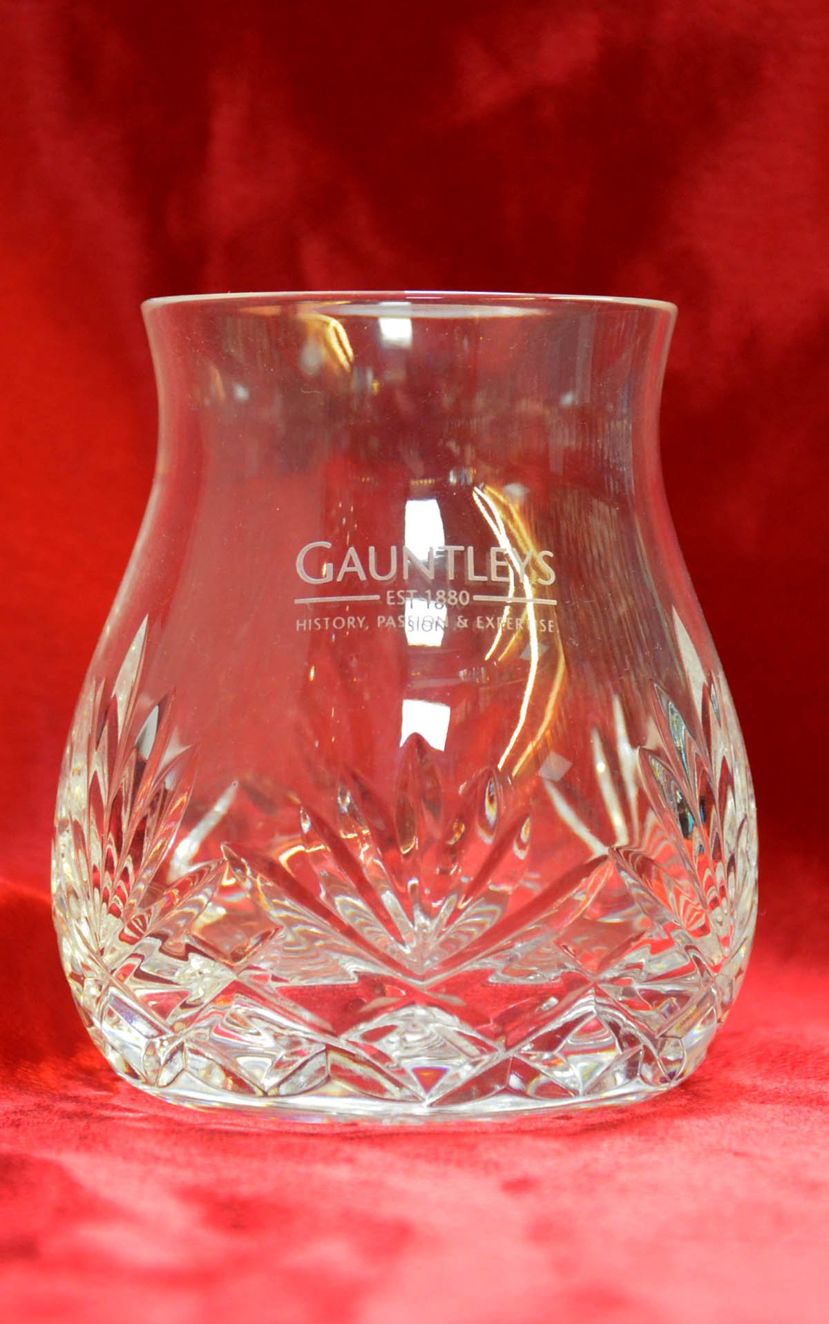 Gauntleys Branded Cut Glencairn Mixer Glass Gauntleys Branded Cut Glencairn Mixer Glass