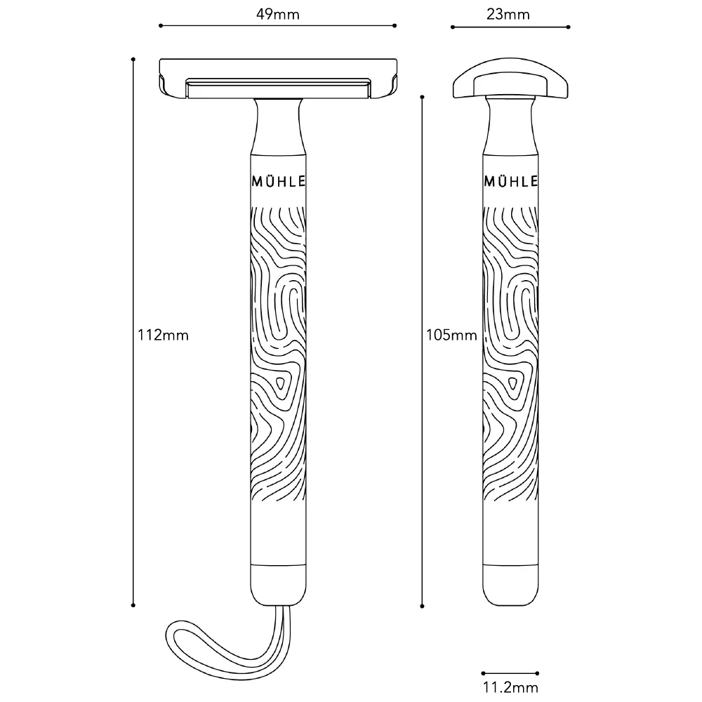 MÜHLE COMPANION Unisex Safety Razor (Stone) MÜHLE COMPANION Unisex Safety Razor (Stone)